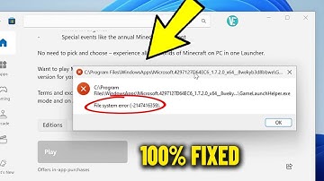 File system Error 2147416359 / 2015294512 in Windows 11 / 10 - How To Fix Game Not Launching ✅