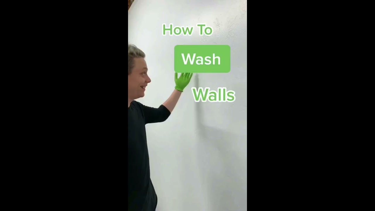 A Quick And Easy Way To Clean Your Walls Shorts Cleaning