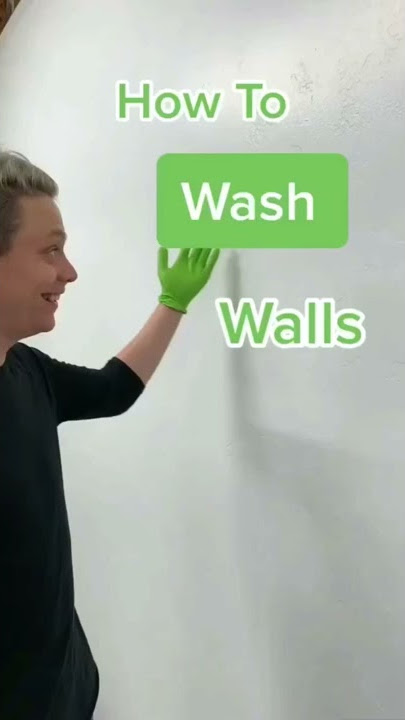 A Quick And Easy Way To Clean Your Walls #shorts #cleaning