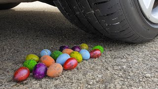 Crushing Crunchy &amp; Soft Things by Car! - EXPERIMENT: Eggs VS Car - Experiment At Home
