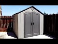 Lifetime outdoor shed model 60354 assembly familyvlog