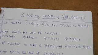 Famous CODING DECODING ||AP NMMS NTSE 2019 - MENTAL ABILITY Profile
