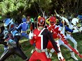 Power Ranger SPD y Dino Trueno team-up | Transformación y batalla