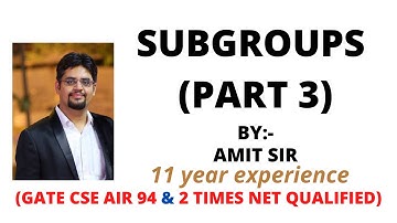 210. subgroups part 3