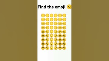 Find the emoji 😕😕 #shorts #video #emoji