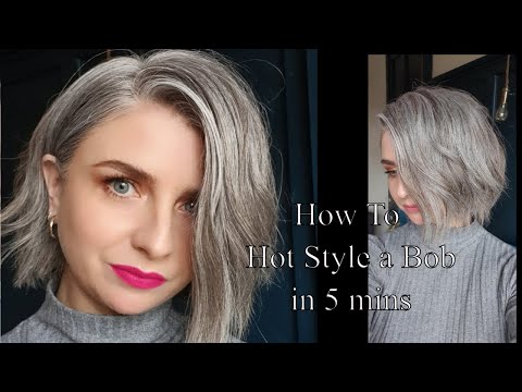 How To Hot Style A Bob In 5 Mins| Hallstyling