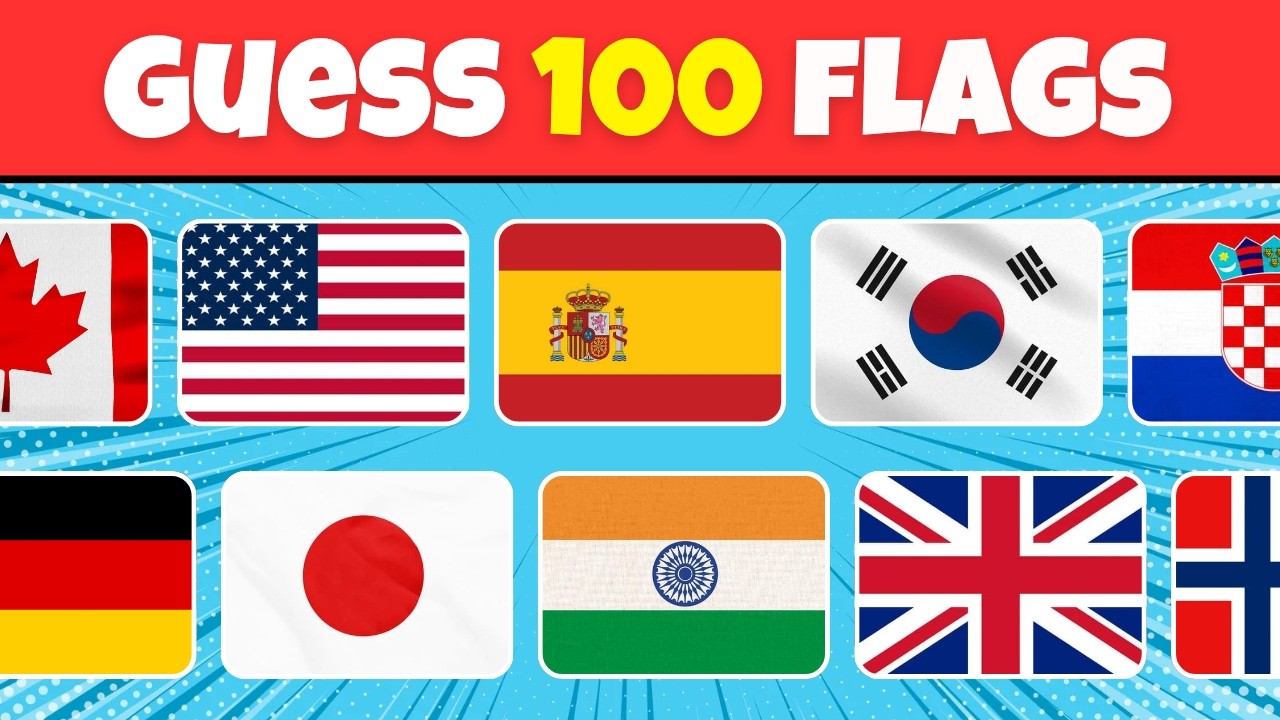 Только гении смогут угадать все 100 флагов стран! 🌎 Викторина по флагам 2026