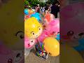 beli balon kucing orange dan panda pink lucu