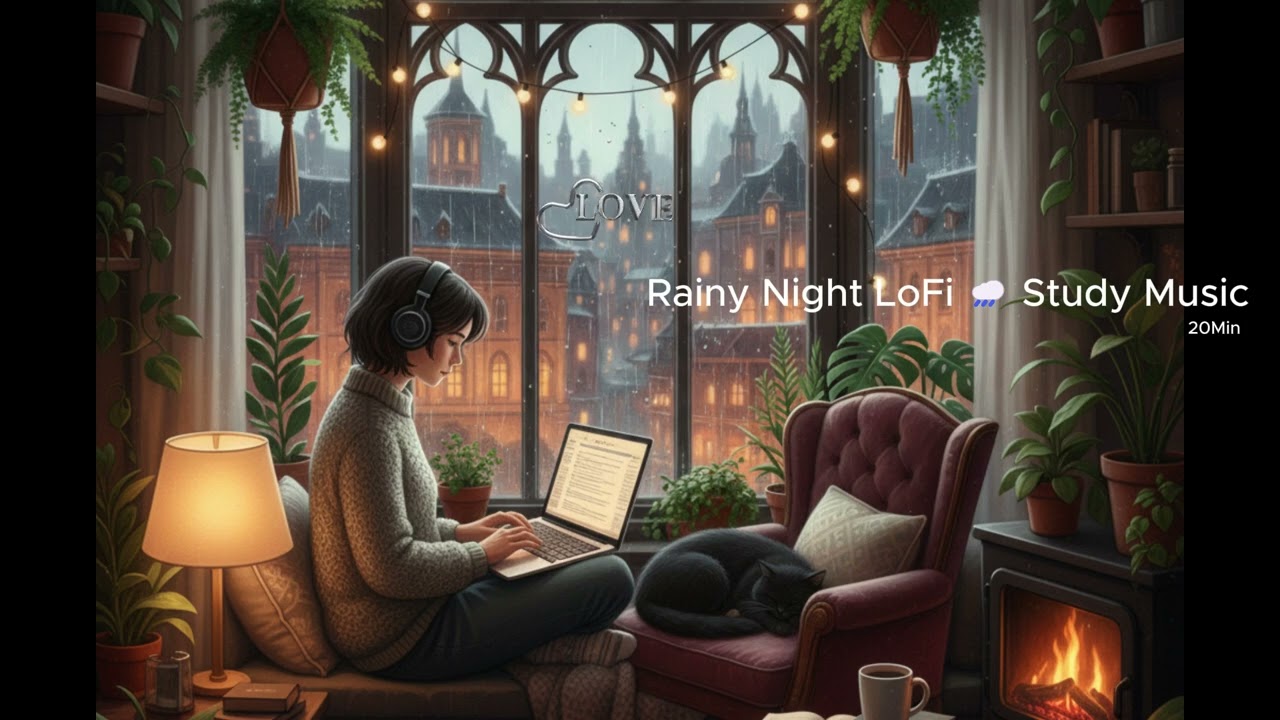 Rainy Night & Study Music  #lofi #lofibeats #rainlofi #studymusic #sleepmusic
