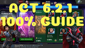 Act 6.2.1 100% Guide - Some tips & Path Walkthrough - Marvel Contest of Champions