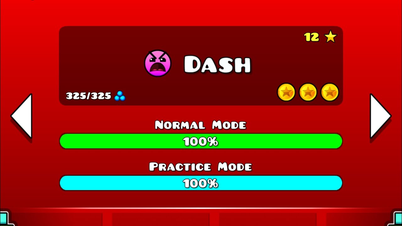 BEATING DASH IN GEOMETRY DASH - YouTube