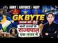 GK BYTE 🚀 SHOW NO-02 | सभी राज्यों के राज्यपाल | 10 मिनट में पूरा रिवीजन