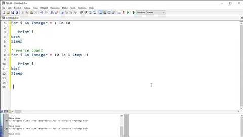 FbCadCam Tutorial: For Loop Statement (FreeBASIC) # 5