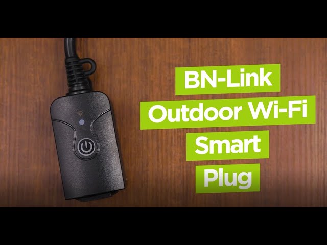 BN-LINK Smart Wi-Fi Plug Outlet, Remote Control by App, Weatherproof, Requires 2.4 GHz Wi-Fi 