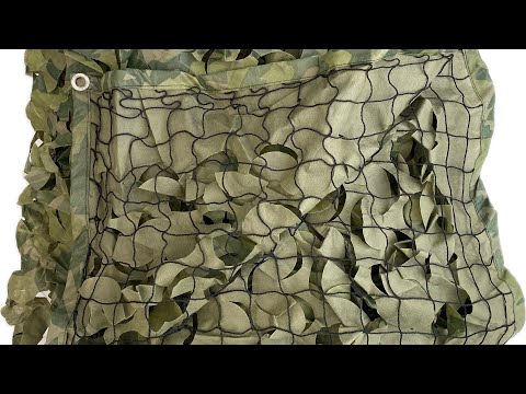 Сітка маскувальна з основою 3х10 антидронова для бліндажів, окопів, авто, пікапа та техніки "Камуфляж №1", відео 1