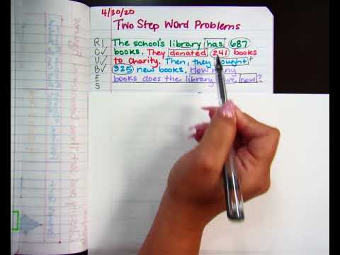 4-30-20 - 2nd Grade - Two Step Word Problems - English - Moore - Part 1