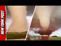 Wild Video Captures MASSIVE Tornado Near Oklahoma Air Force Base
