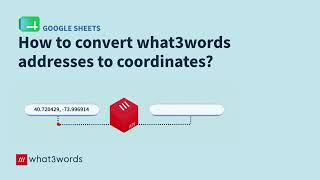 How To Convert What3Words Addresses To Coordinates Via Google Sheets