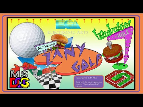 Will Harvey's Zany Golf 1988 PC Game: The Classic Mini-Golf Adventure for DOS