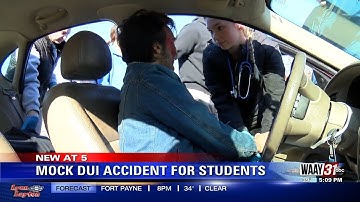 Mock DUI Accident for Students