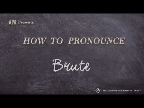 How to Pronounce Brute (Real Life Examples!)