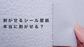 剥がせるシール壁紙は本当に剥がれるのか検証！