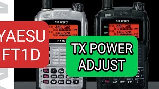 YAESU FT1D - Power Levels - Adjust - YouTube
