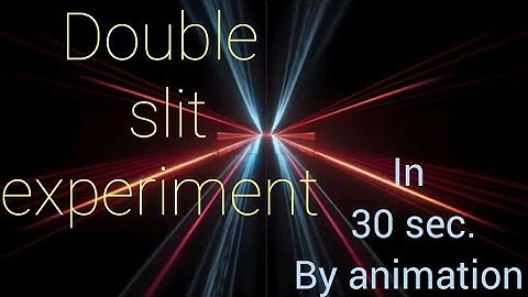 double slit experiment 💯 animated video 📹 #physics #science
