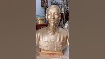 Tượng chân dung Bác Hồ cao 60cm đồng đỏ giá 32 triệu