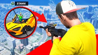 Standard Skill steals $999,999,999 car in GTA 5! (Sniper vs. Spy)