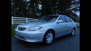 2005 Toyota Camry LE - 4 Cylinder, Power Sunroof, Extra Clean, Fully Serviced and Ready to Drive!