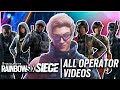 Rainbow Six Siege - ALL OPERATOR VIDEOS SO FAR (YEAR 6, YEAR 5, YEAR 4, YEAR 3, YEAR 2, & YEAR 1)