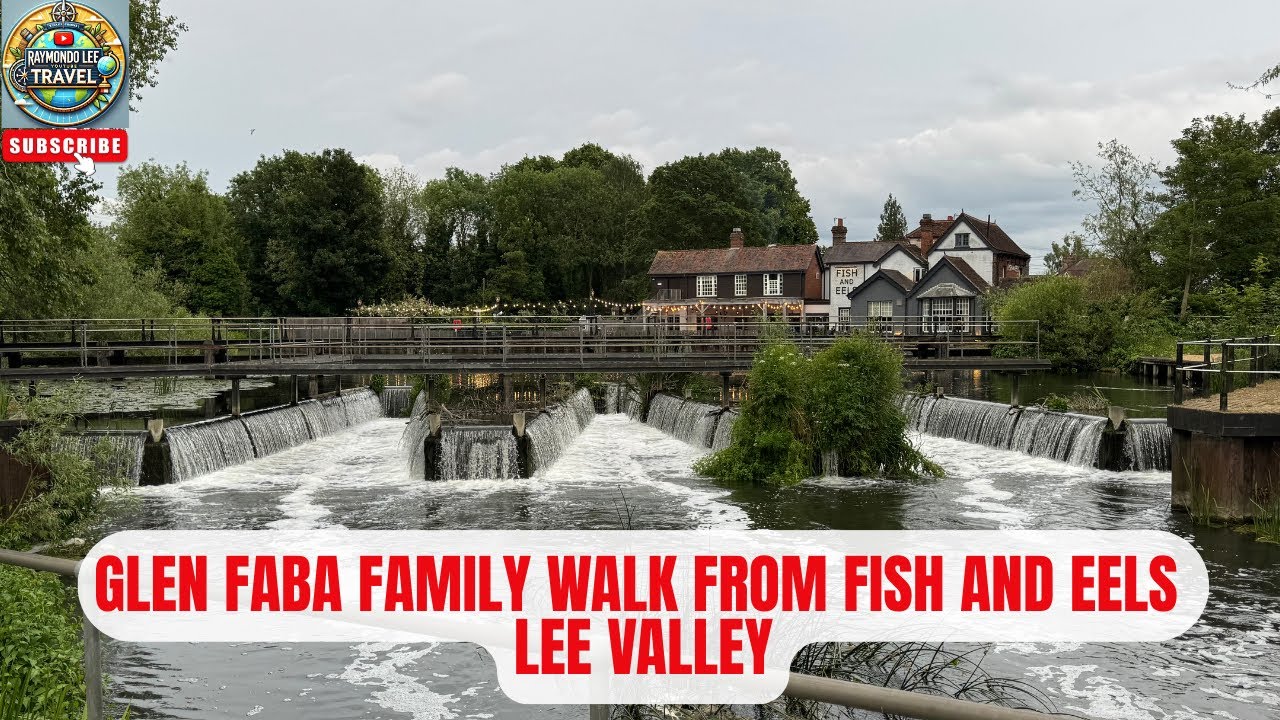 Walk Around Glen Faba from Lee Valley Dobbs Weir | Relaxing Canal & Lake Walk