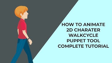 How to animate 2D character walk cycle with puppet Tool in After effect (no plugin)  Hindi and urdu