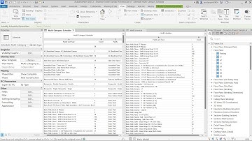 Multi Category Vs Single Category Schedule in Revit
