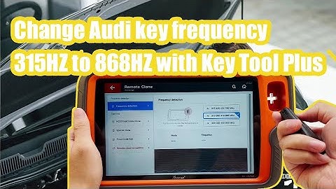 How to set Xhorse Smart Key 868mhz with Key Tool Plus?