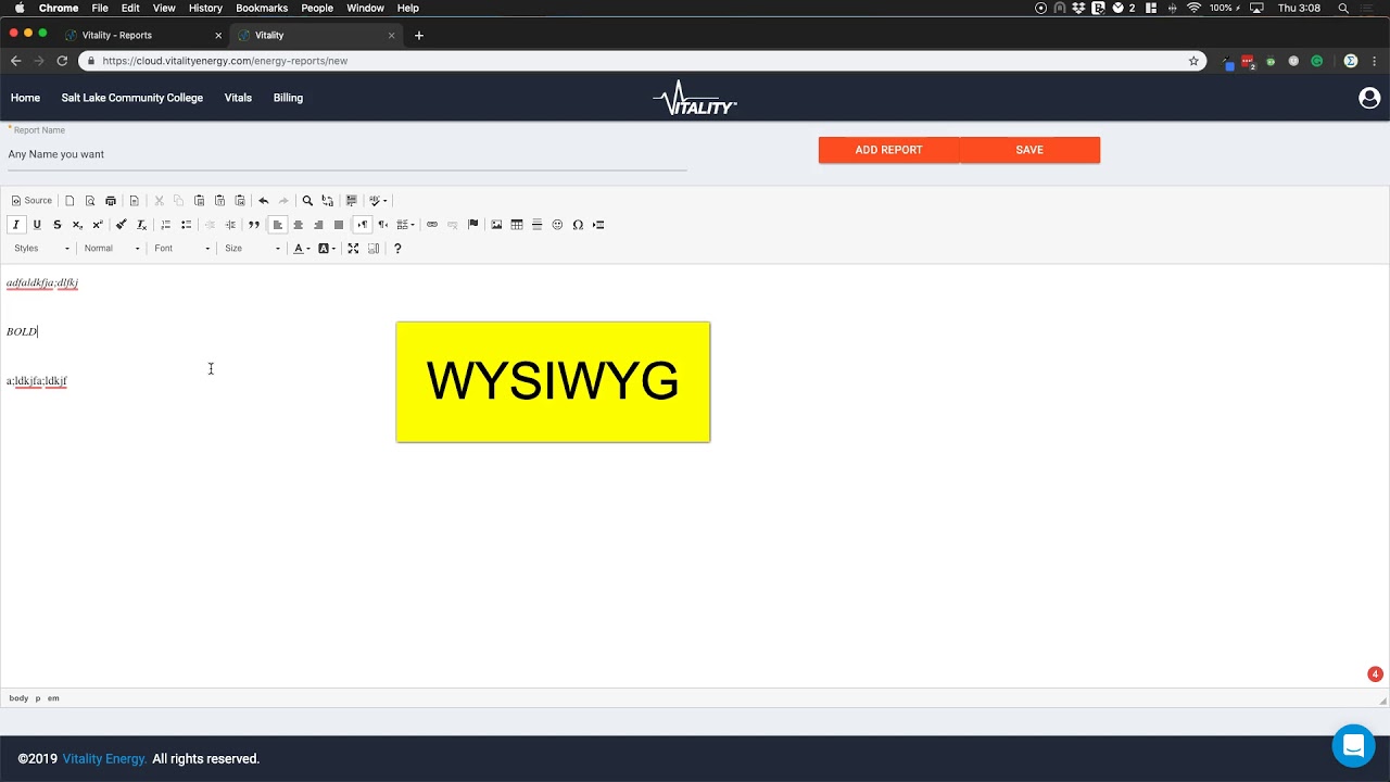Energy Report Generator