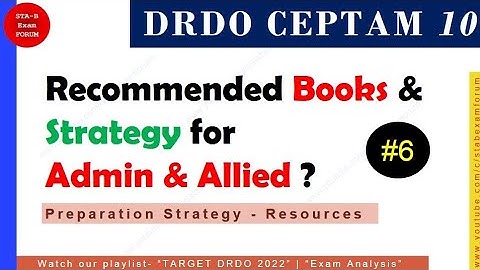 DRDO admin assistant store security assistant Steno fireman | Recommended books for preparation