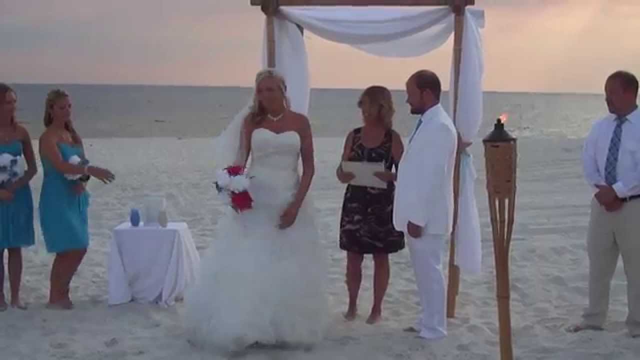 Very Funny Beach Wedding But Perfect For Us Fast Forward To 11 00