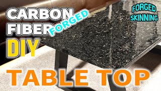 How to Make a Forged Carbon Fiber Table Top [DIY] (Forged Carbon Fiber Skinning)