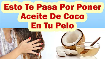 ¿Qué ocurre si dejo el aceite de coco en el pelo toda la noche?