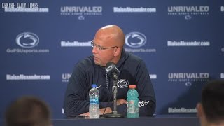 ⁣Penn State coach James Franklin talks about 'Chad Powers'