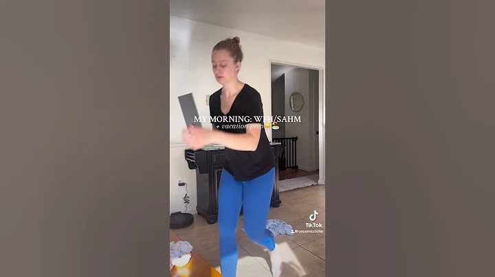 my morning + vacation prep☀️🏖️ #morningroutine #wfhmom #sahm