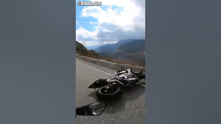 Biker Goes Over Cliff 😱