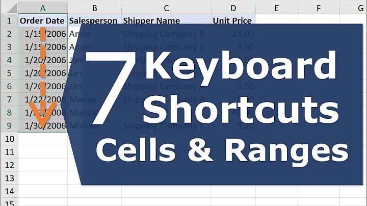 7 Keyboard Shortcuts for Selecting Cells and Ranges in Excel