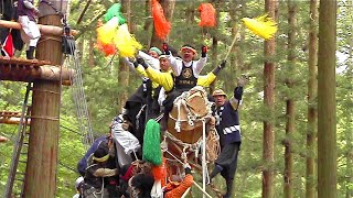 2004年 信州 諏訪の御柱大祭５ 上社本宮四之御柱御柱祭 　里曳き 三日目　Onbashira Festival