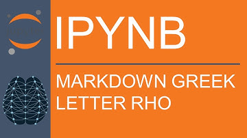 Jupyter Notebook | Markdown | LaTeX | How to Show Greek Letter Rho Using LaTeX Code