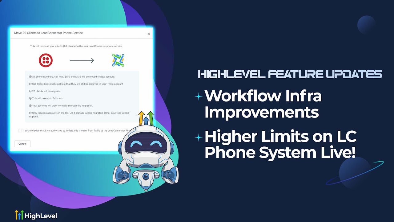 Workflow Infra Improvements + Higher Limits on LC Phone System Live ...