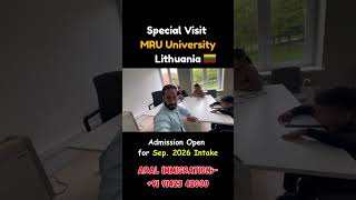 Special Visit to MRU Lithuania | Admission Open 2026 🇱🇹🎓🏫✨ #trendingnow #shorts #viral #lithuania