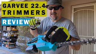 Garvee 22.4" Cordless Hedge Trimmer: Unboxing & Full Demo